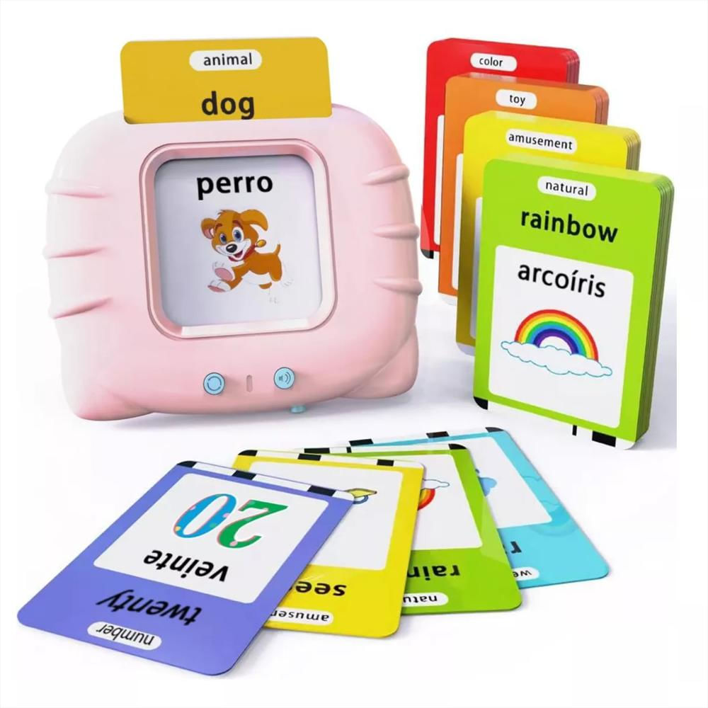 Lector De Educación Bilingüe 255 Tarjetas Español E Ingles Azul img #3