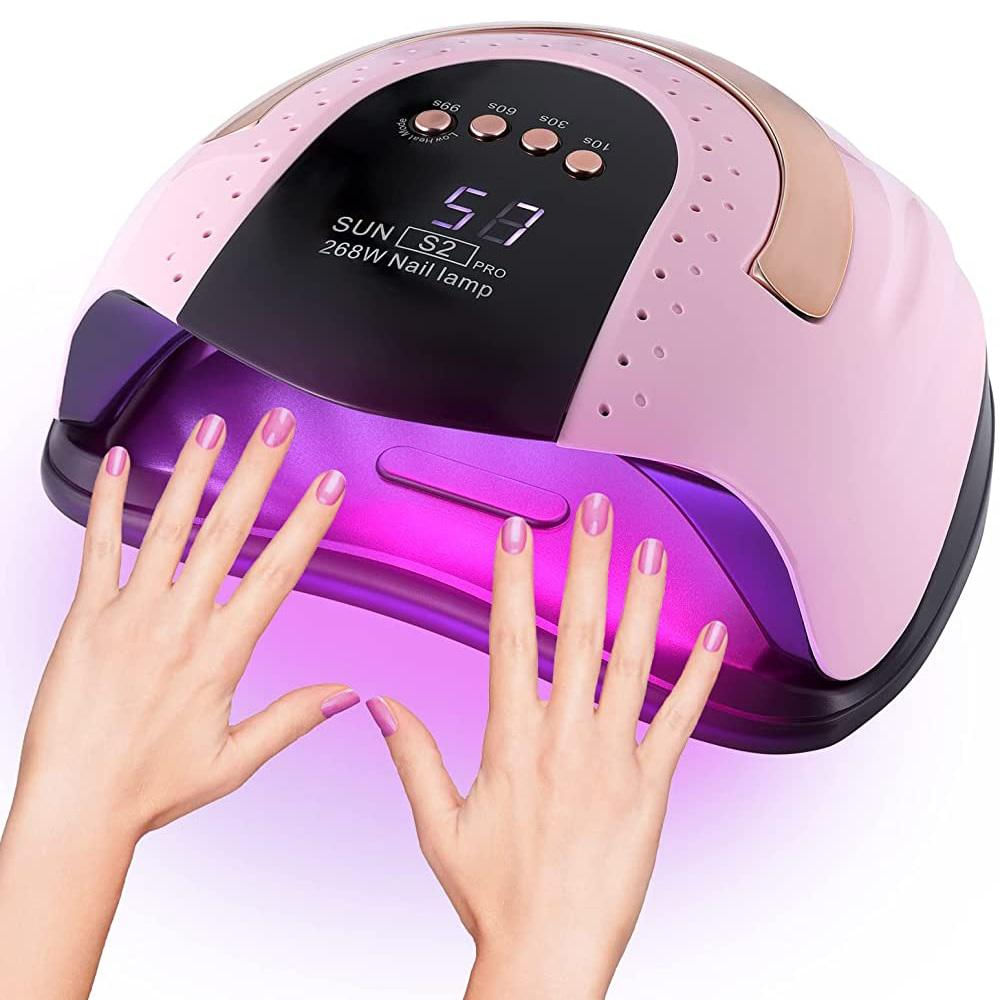 Lámpara Profesional De Manicura 268W Secado Semipermanente Rosa img #3