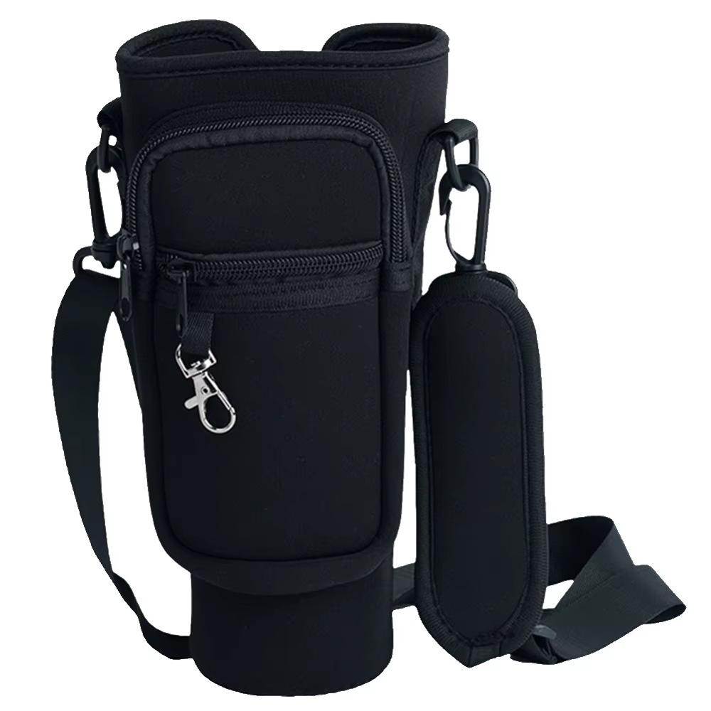Bolso Estuche De Neopreno Para Termo Con Correa Ajustable Negro img #1
