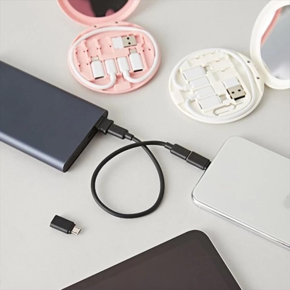 Kit Multifuncional De Datos Y Carga Viajero 60W Estuche 7 En 1 Blanco img #4