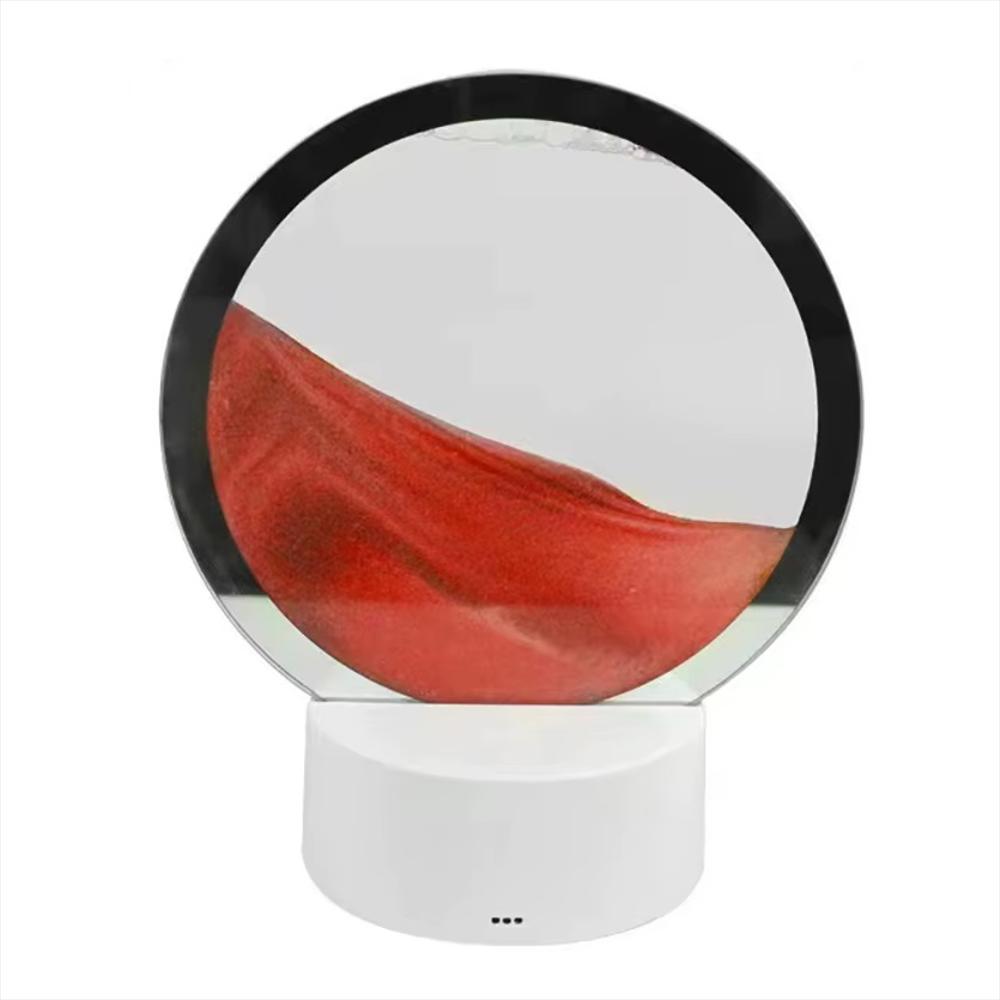 Lámpara Rgb Efecto Arena Movediza 3D Panel Táctil Decorativa Roja img #1
