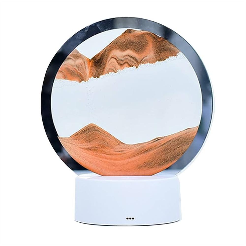 Lámpara Rgb Efecto Arena Movediza 3D Panel Táctil Decorativa Naranja img #1