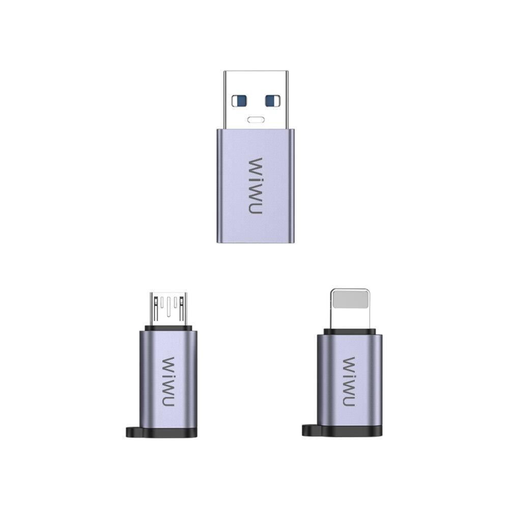 Adaptador Wiwu Wi C031 3 Pack Gris img #4