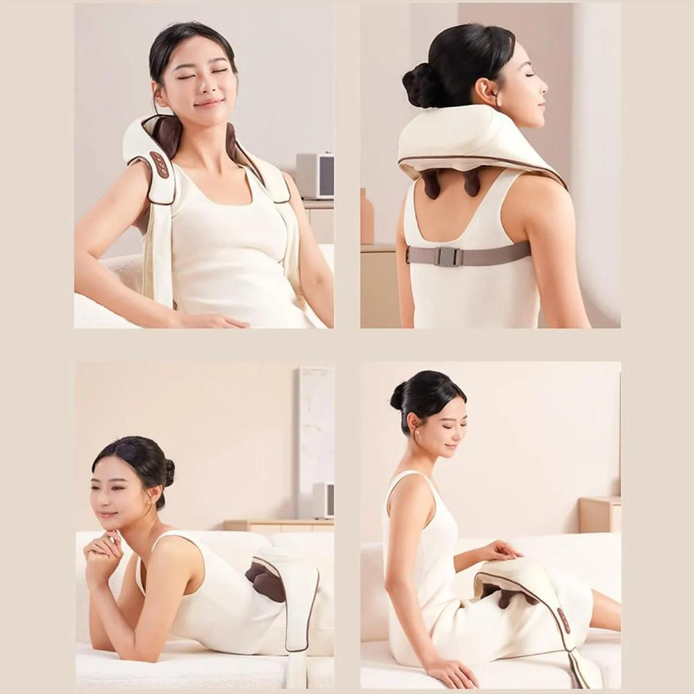 Masajeador Térmico Recargable Cuello Espalda Ajustable Portátil img #2
