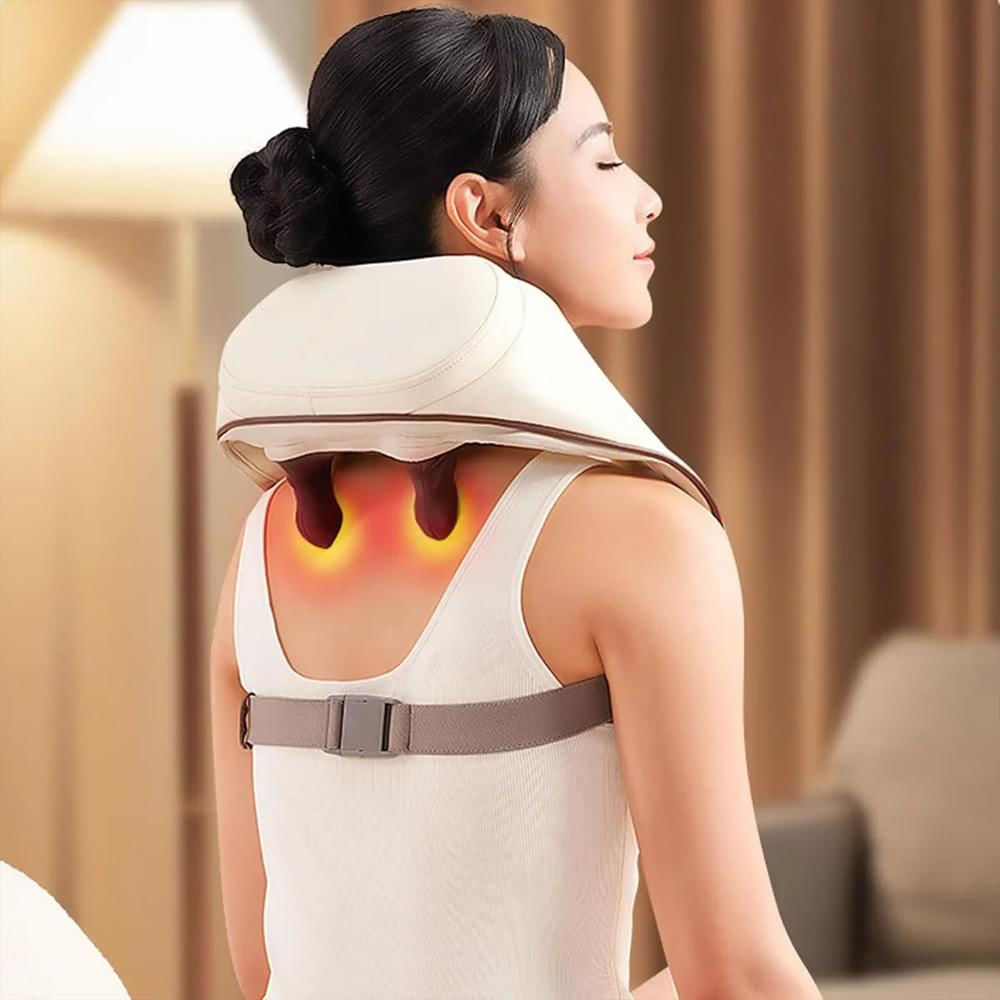 Masajeador Térmico Recargable Cuello Espalda Ajustable Portátil img #3