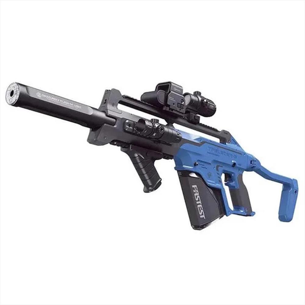 Lanzador Lanza Burbujas Doble Recargable Con Luces Ref. 35E Azul img #1