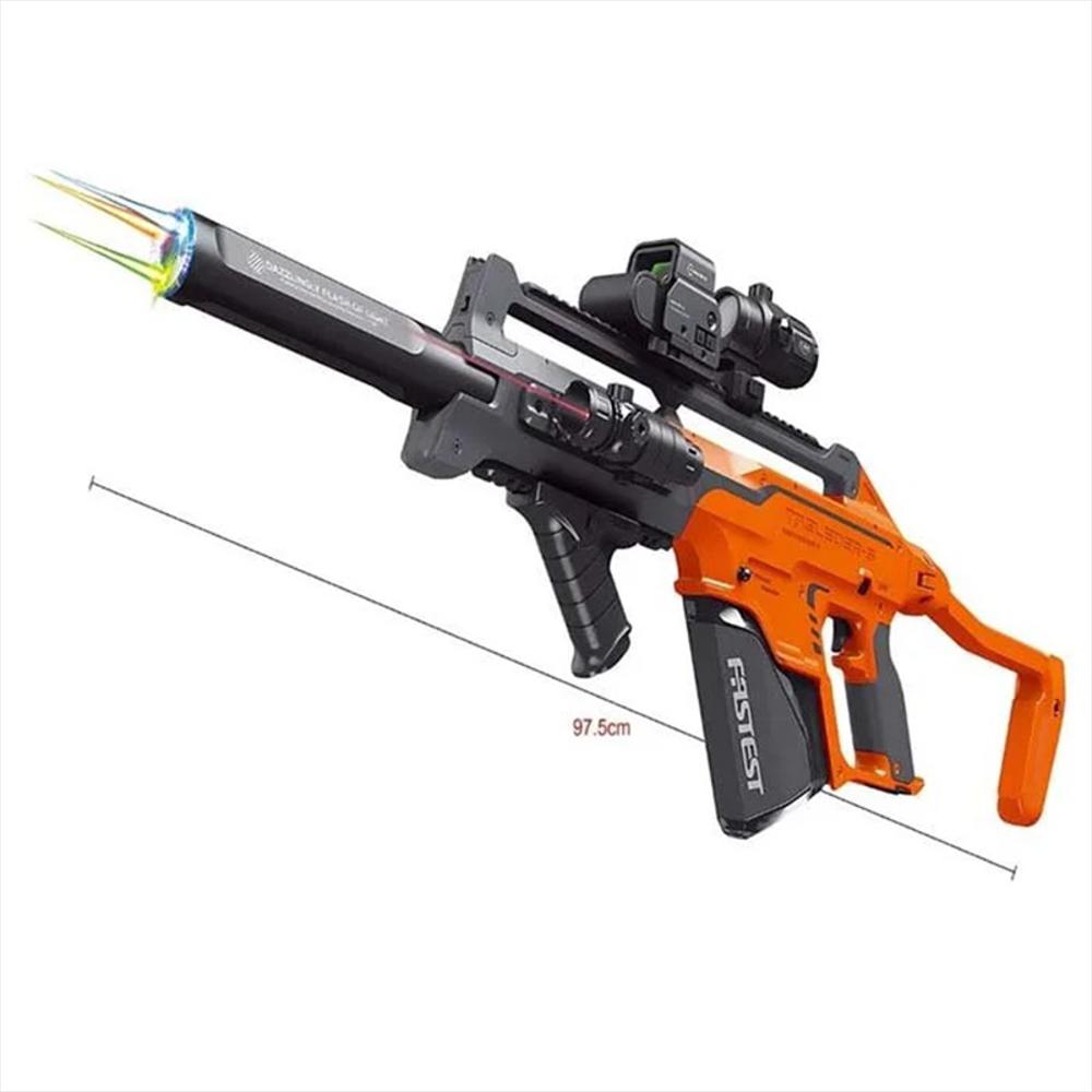 Lanzador Lanza Burbujas Doble Recargable Con Luces Ref. 35E Azul img #2