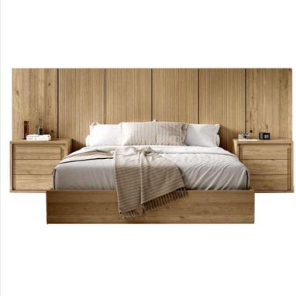 Cama Raices King En Roble img #1