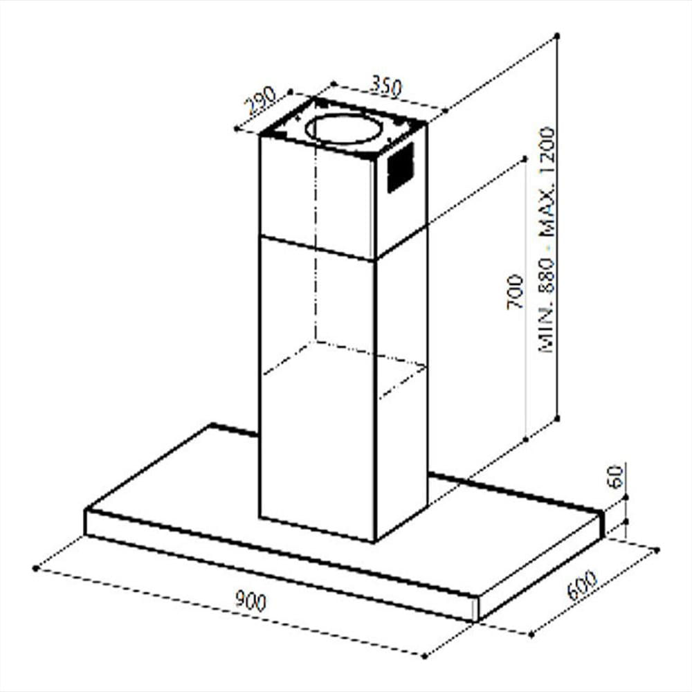 Campana De Pared Extractora Ge Cgp9019p6i Plateada img #5