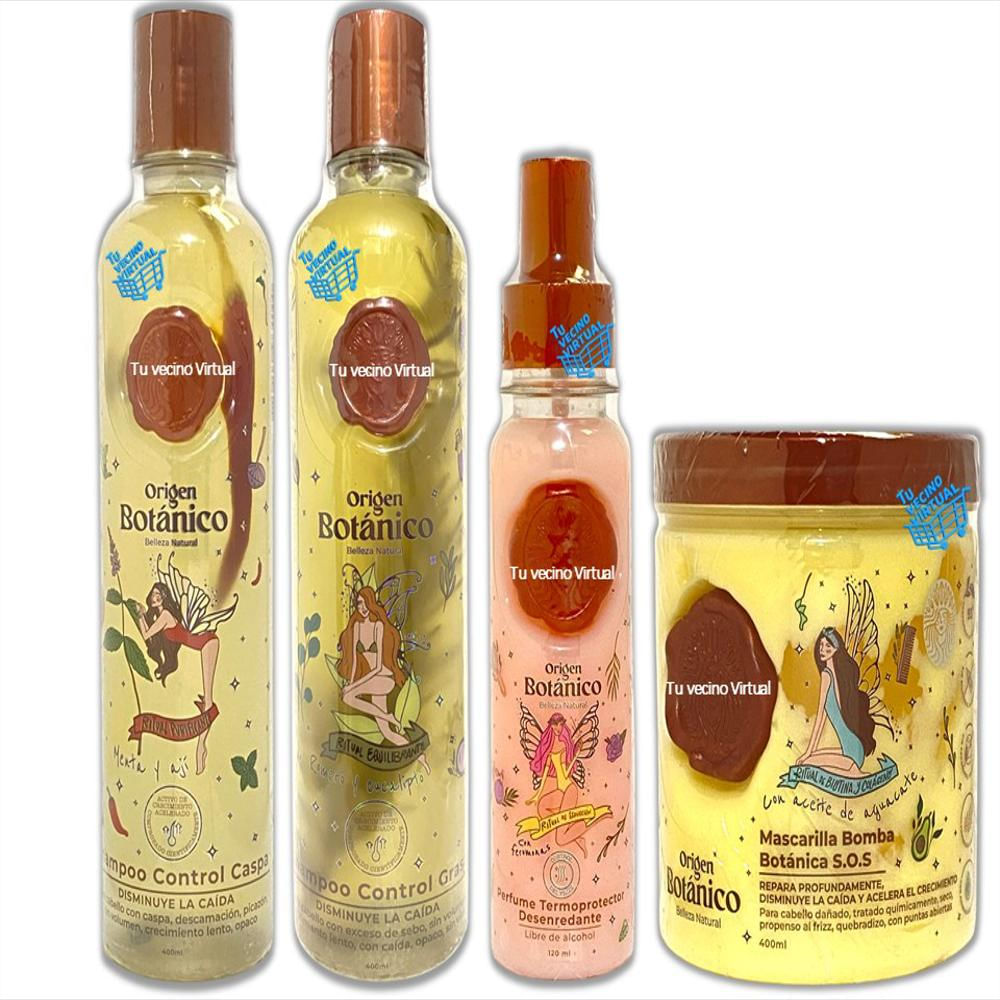Ritual Botanico Kit Tratamiento Capilar X4