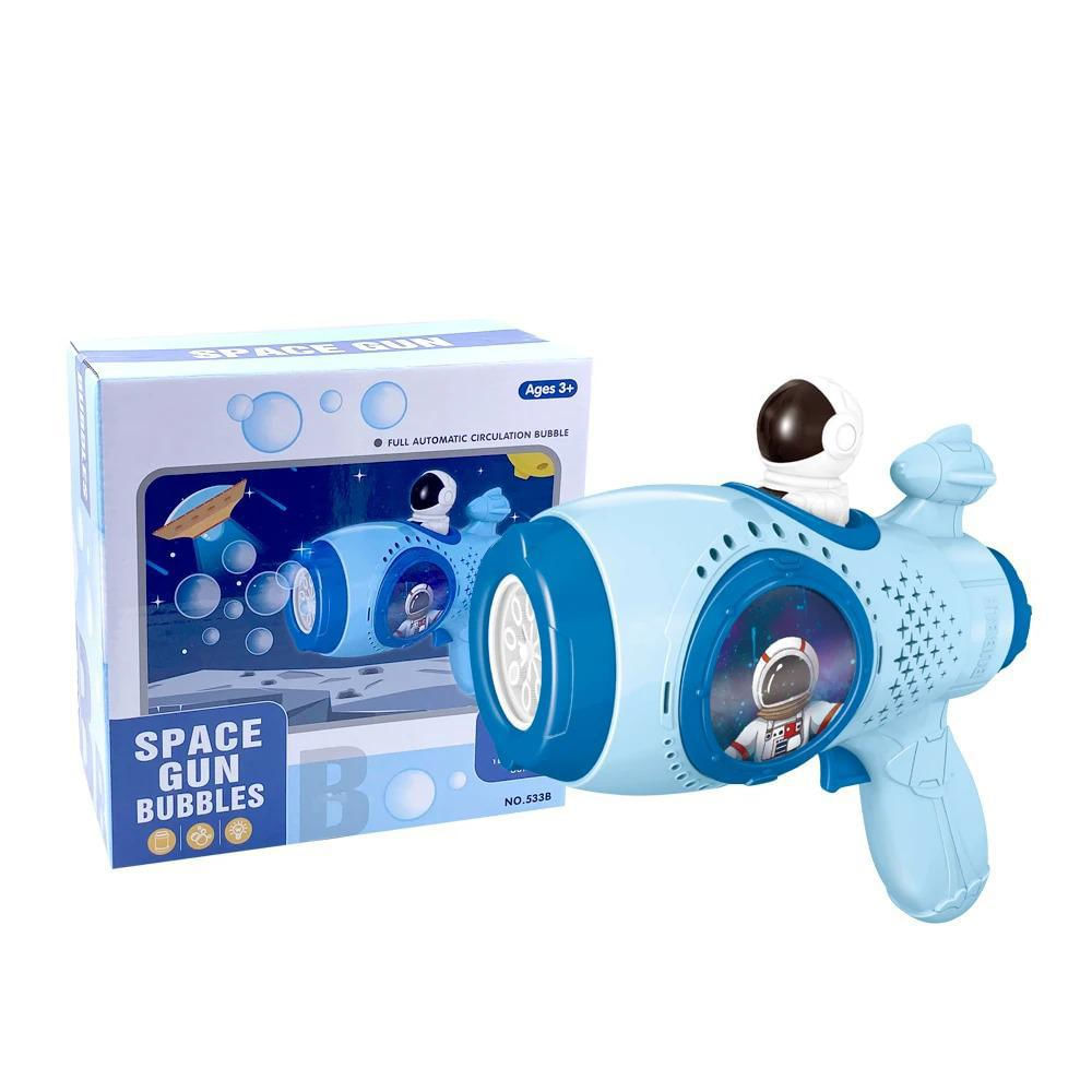 Lanzador Lanza Burbujas Doble Recargable Con Luces img #2