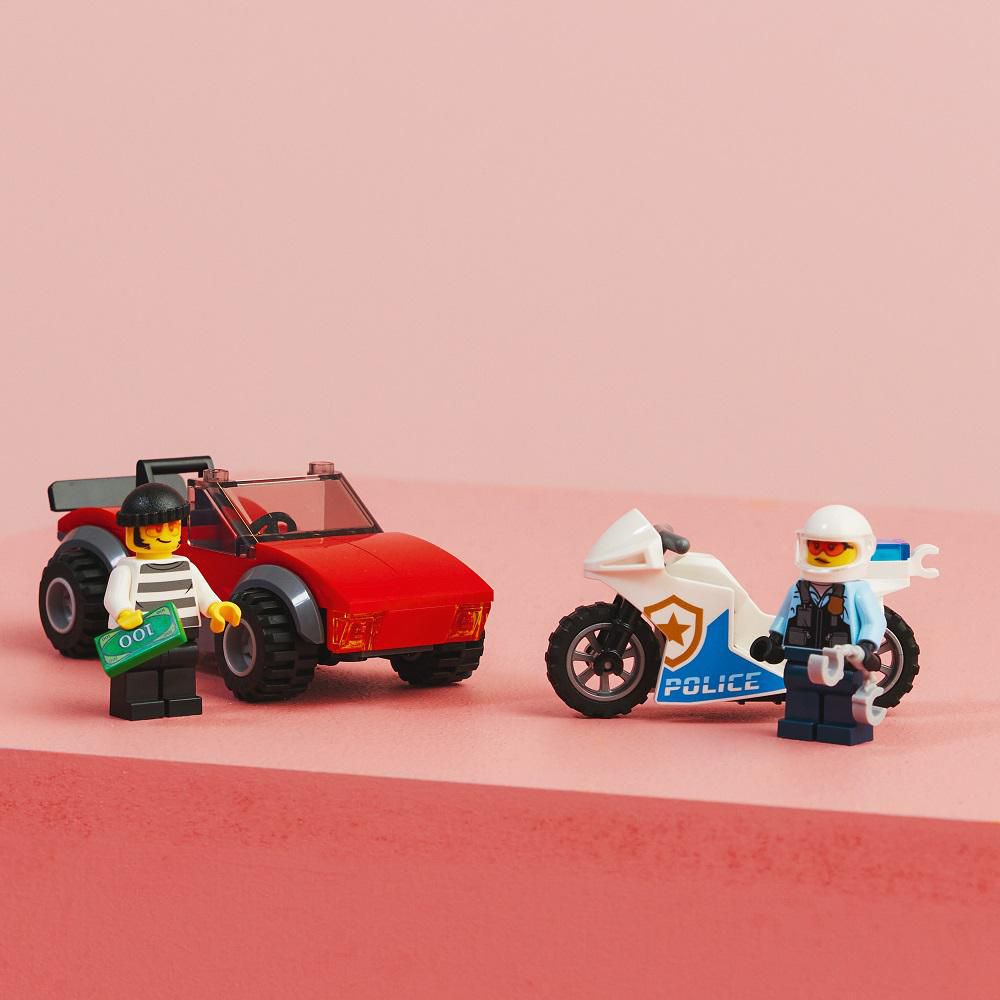 LEGO Moto De Policía Y Auto A La Fuga Armable img #2