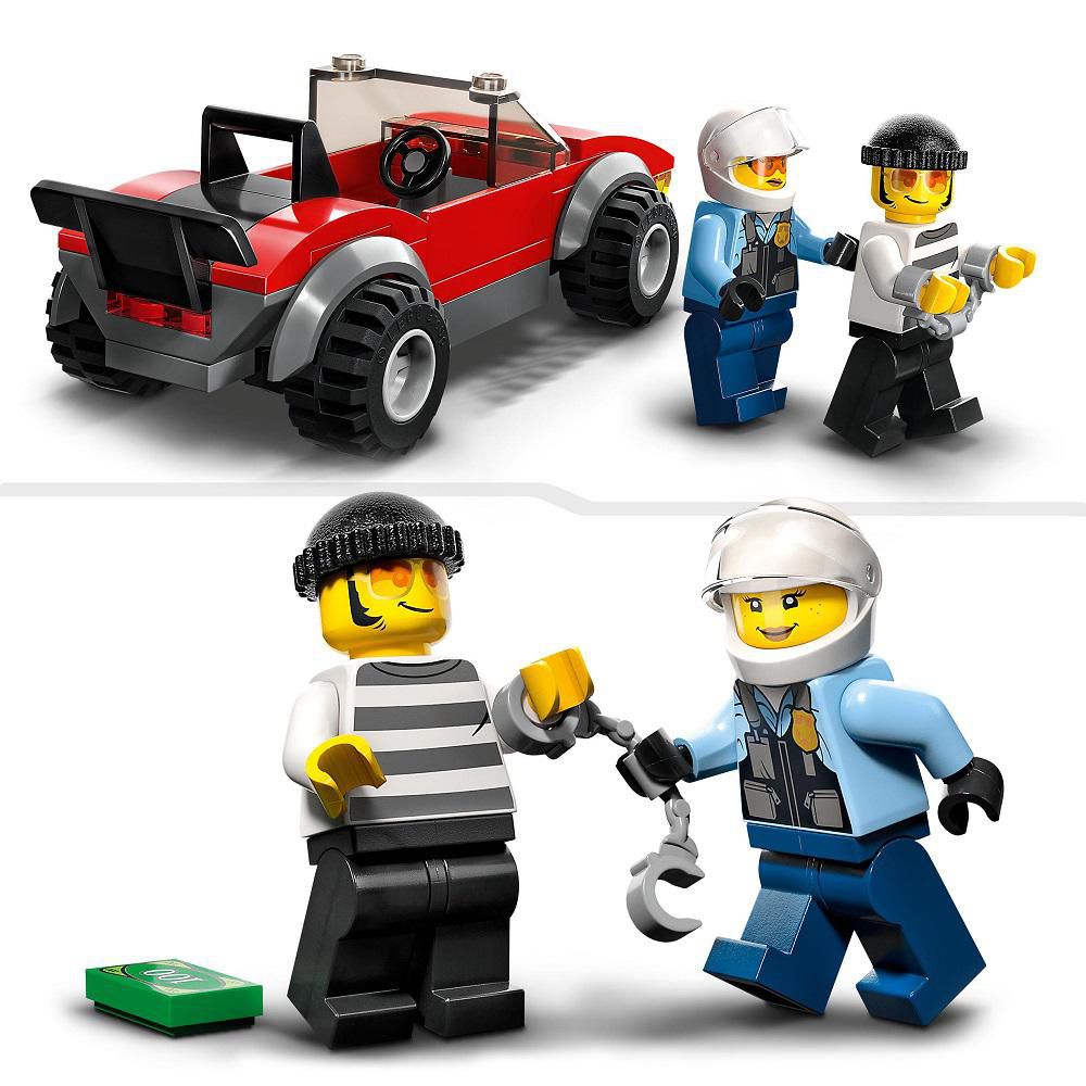 LEGO Moto De Policía Y Auto A La Fuga Armable img #3