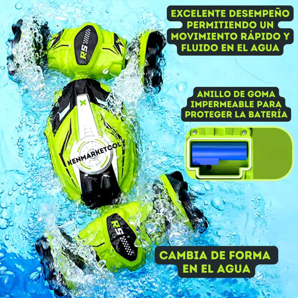 Carro Control Remoto Anfibio Stund 2 Controles img #3