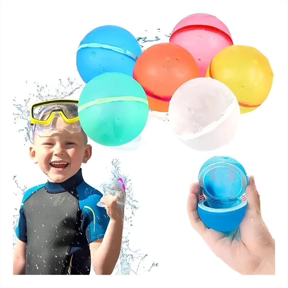 Globos Reutilizables De Agua Con Cierre Magnético Pack X6 img #1