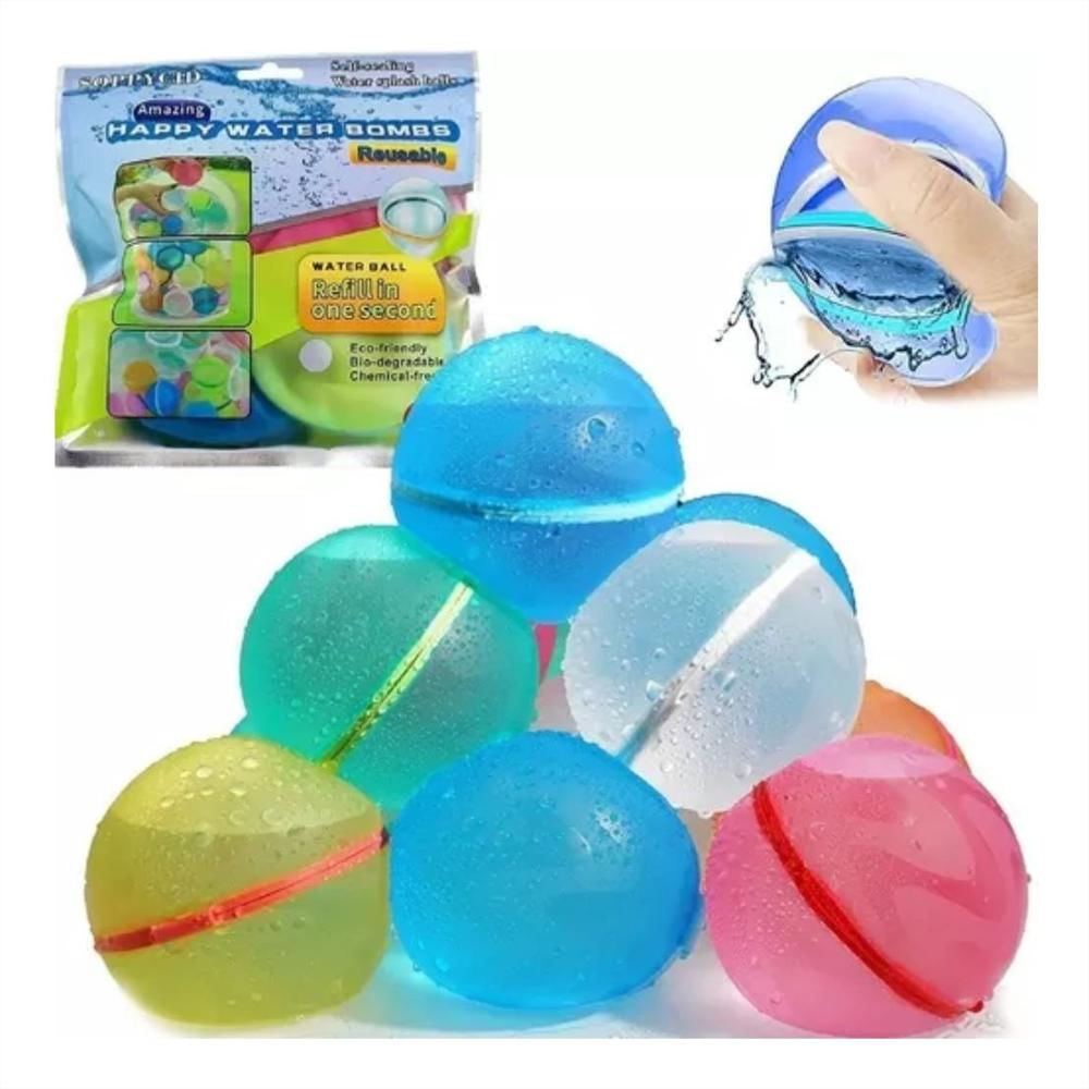 Globos Reutilizables De Agua Con Cierre Magnético Pack X6 img #2
