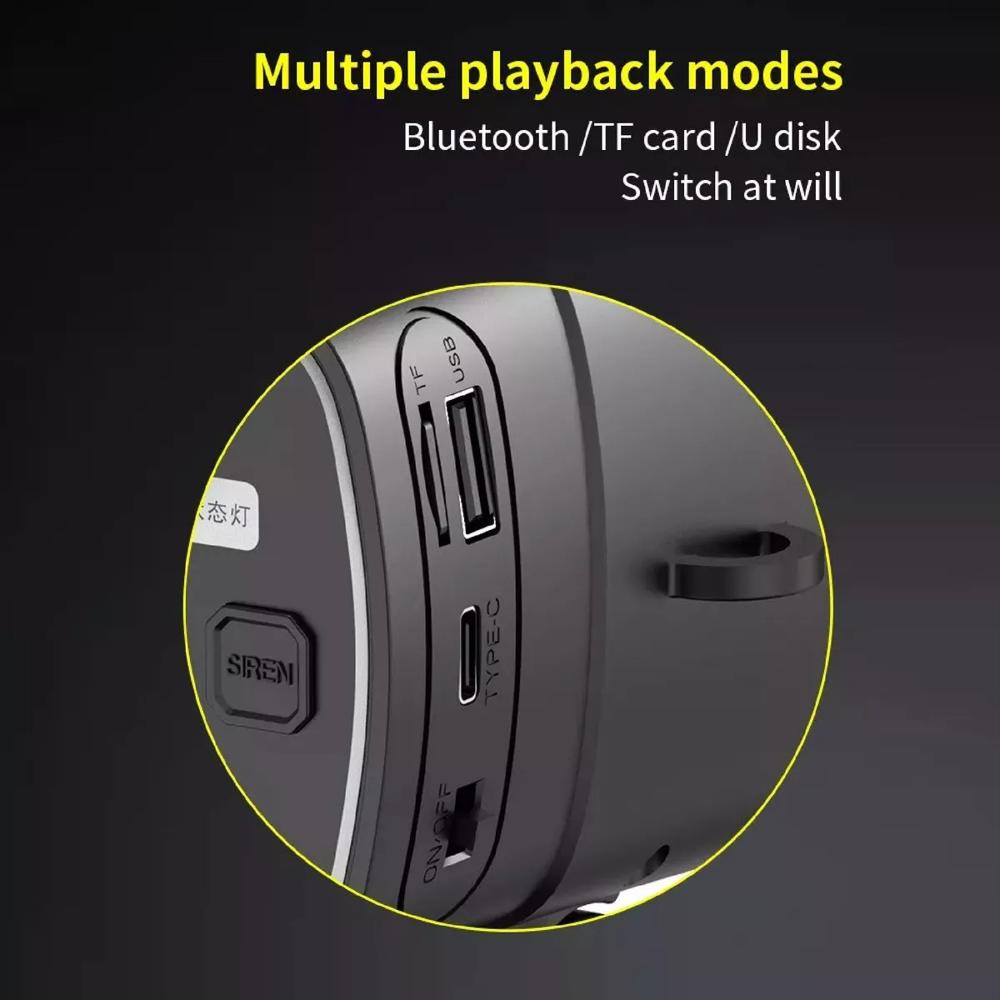 Megáfono Recargable Con Bluetooth Y Energía Solar Para Exteriores img #4