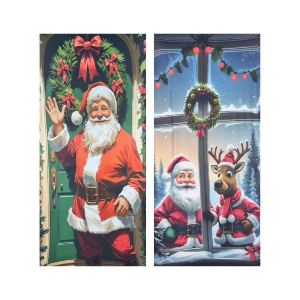 Tapiz Cubrepuerta Navideño Decorativo img #1
