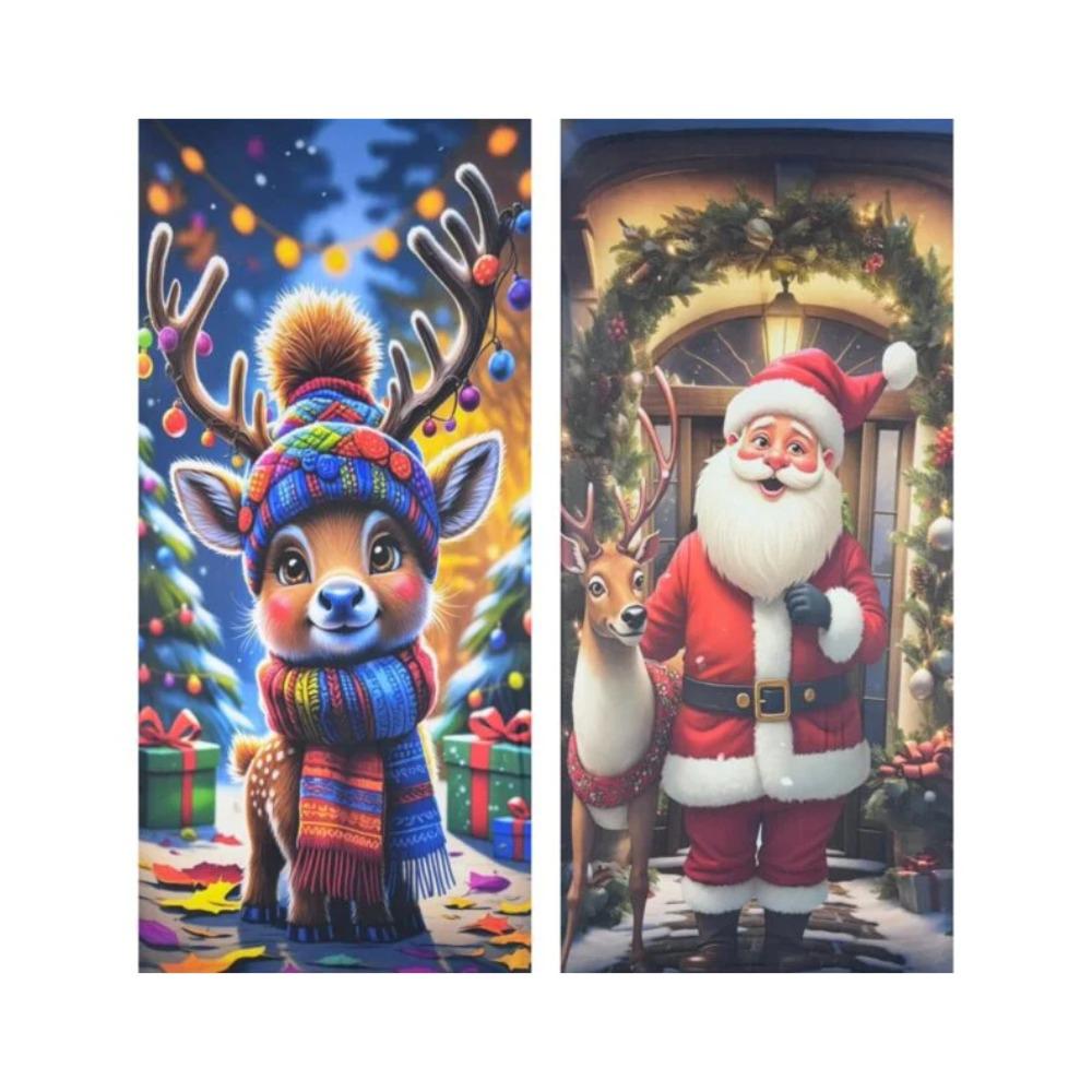 Tapiz Cubrepuerta Navideño Decorativo img #3