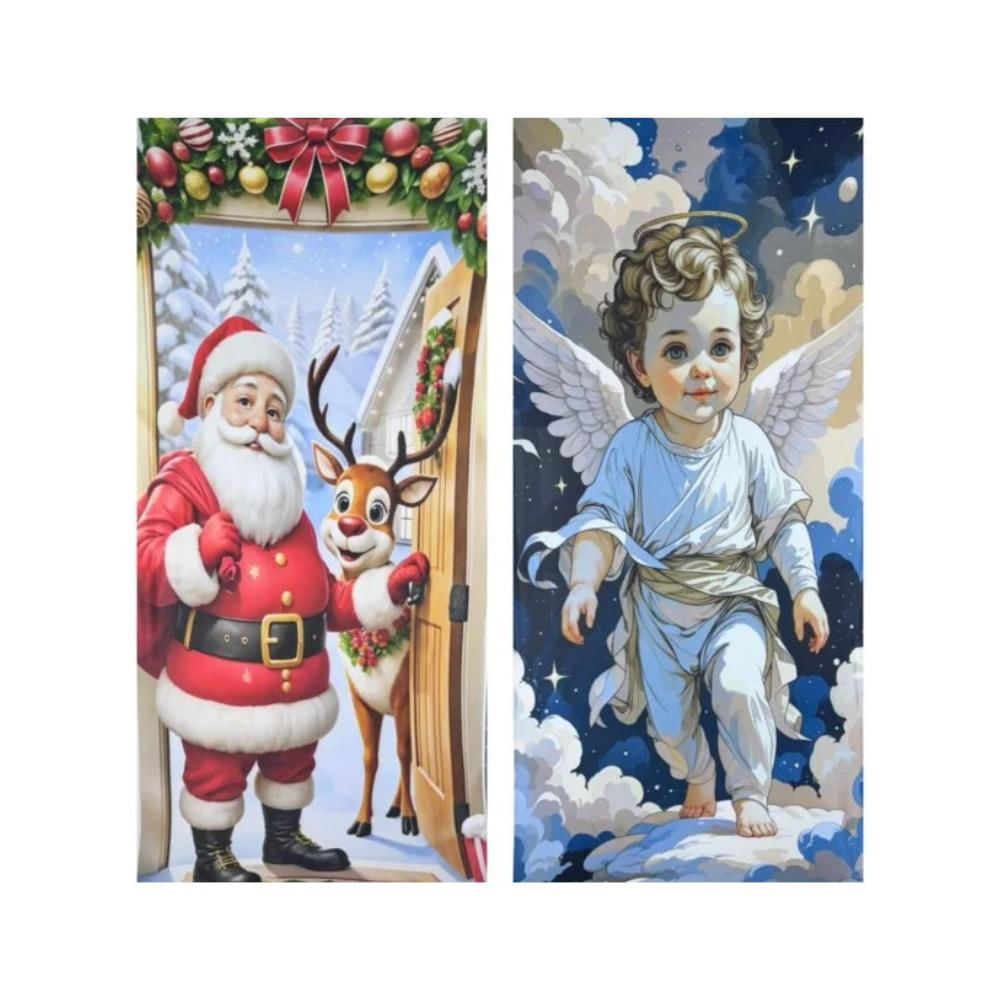 Tapiz Cubrepuerta Navideño Decorativo img #4