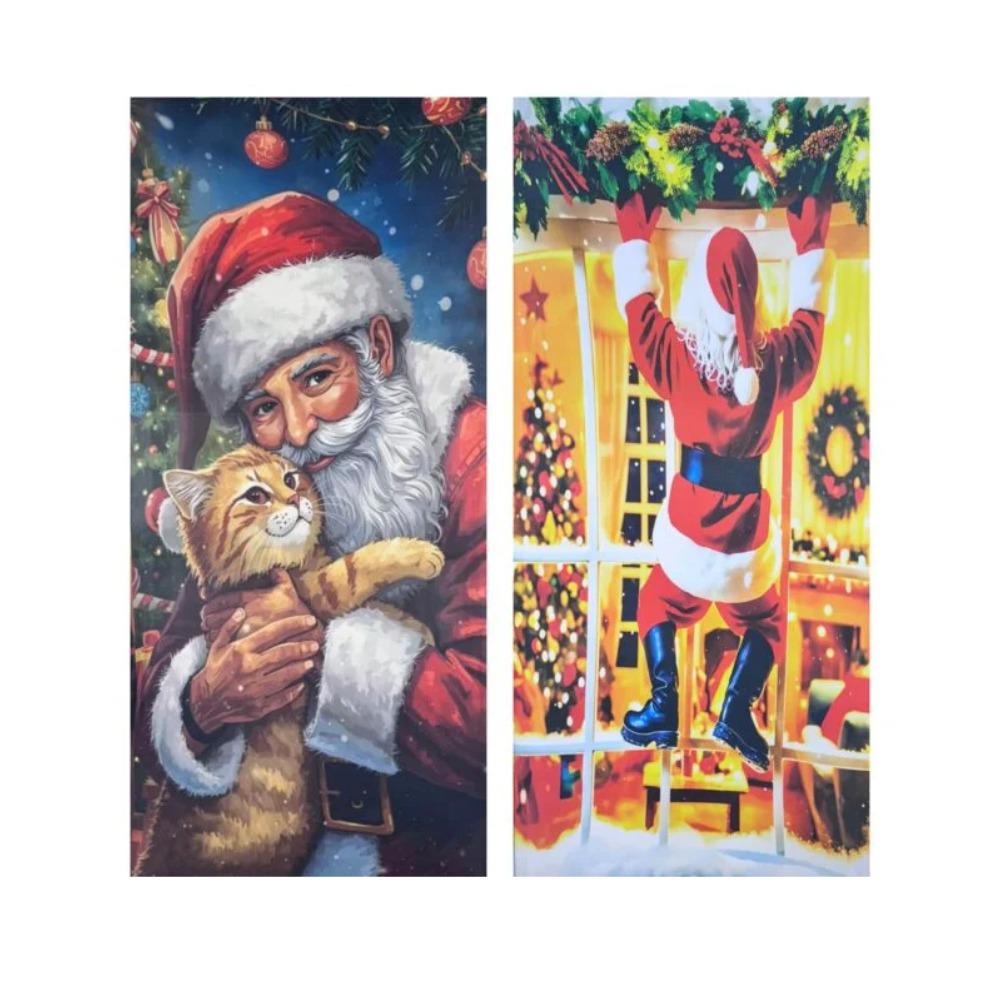 Tapiz Cubrepuerta Navideño Decorativo img #5