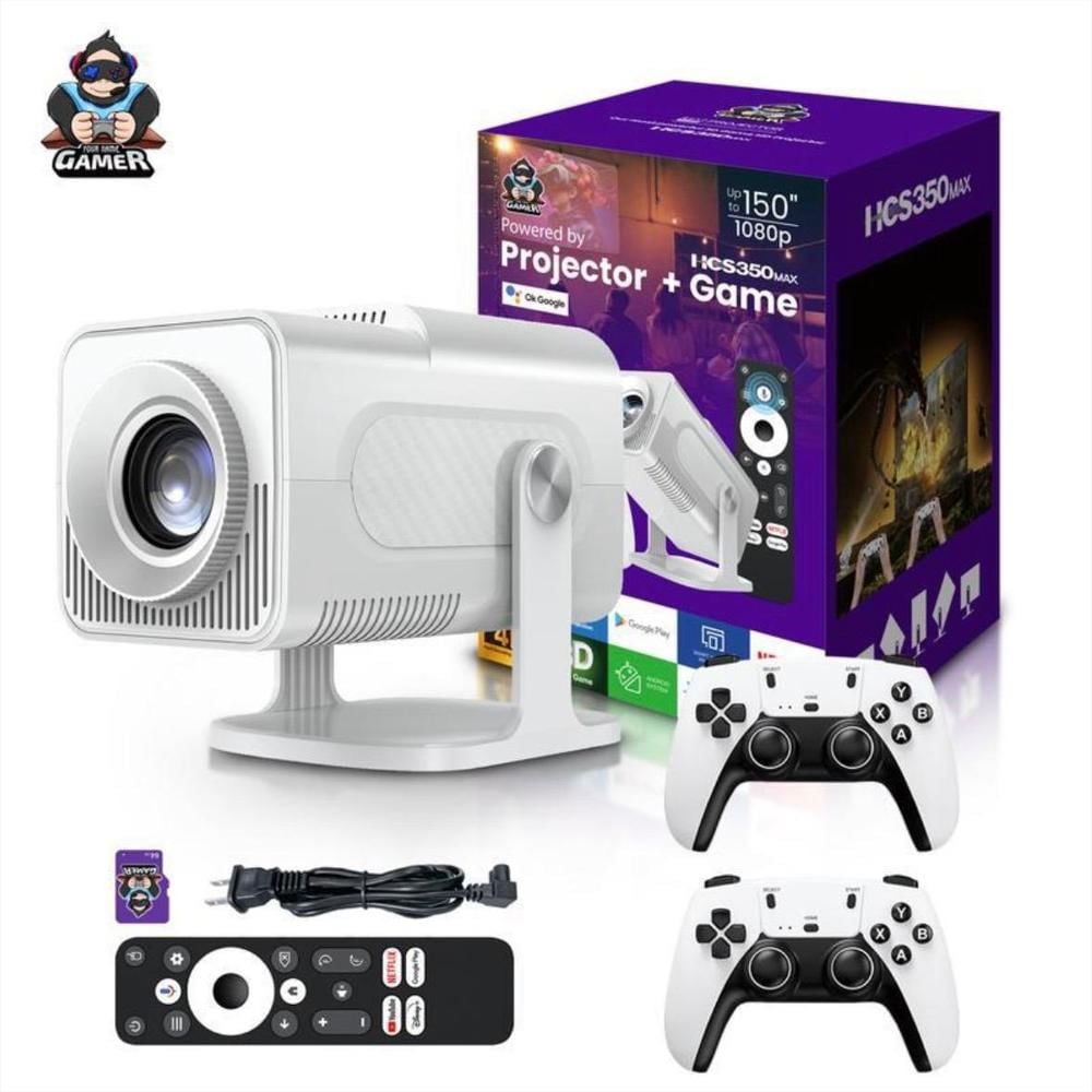 Proyector Inteligente Android Hcs350max Full Hd 1080P, Wifi 6, Bluetooth 5.2, Rotación 180° img #4