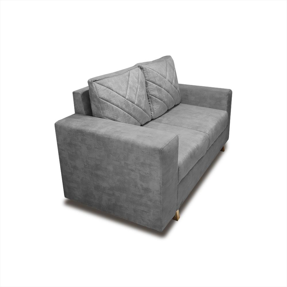 Sofa Amsterdam 2Ptos En Tela Amiglable Con Mascotas 150X72x75 Cm Gris img #2
