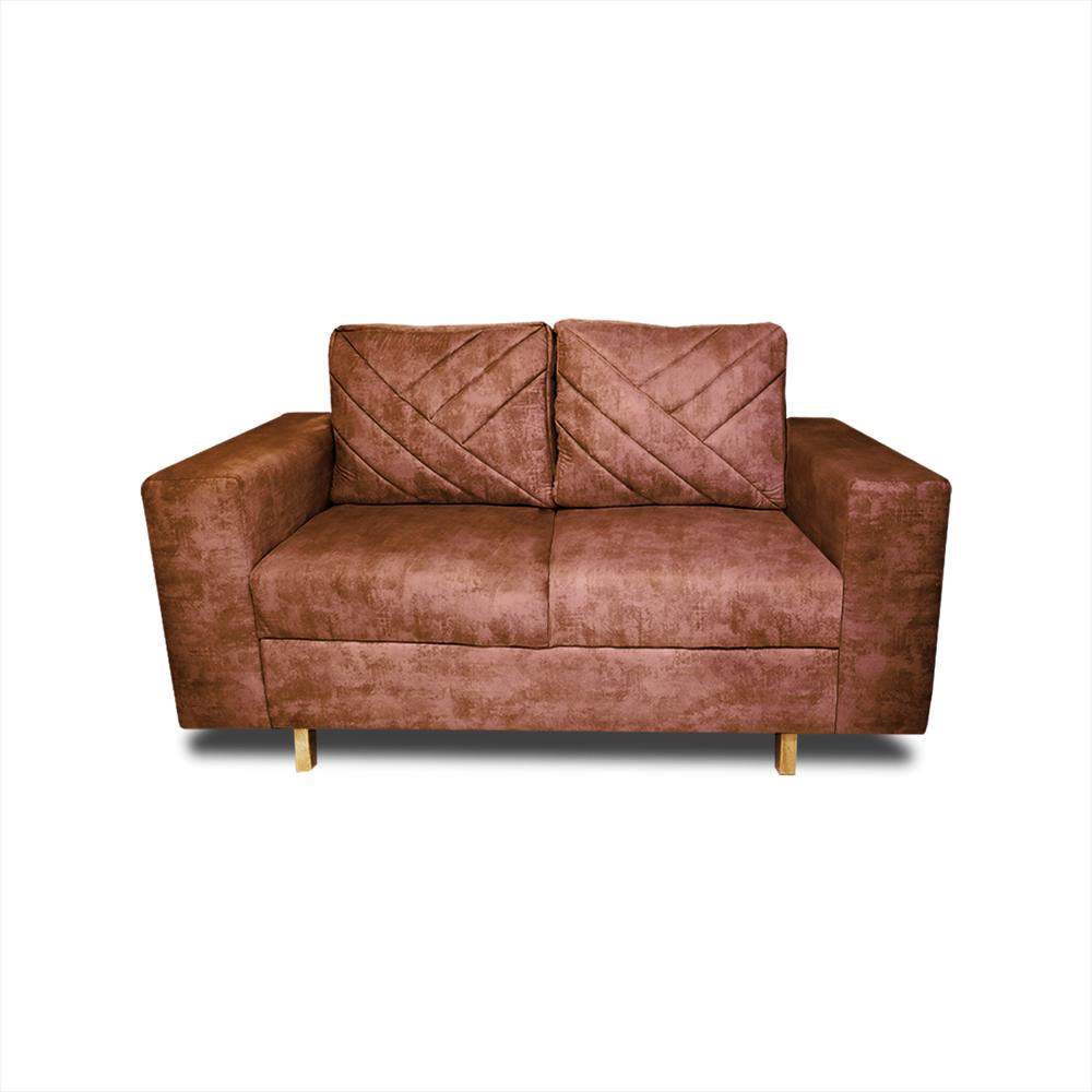 Sofa Amsterdam 2Ptos En Tela Amiglable Con Mascotas 150X72x75 Cm Camel img #1