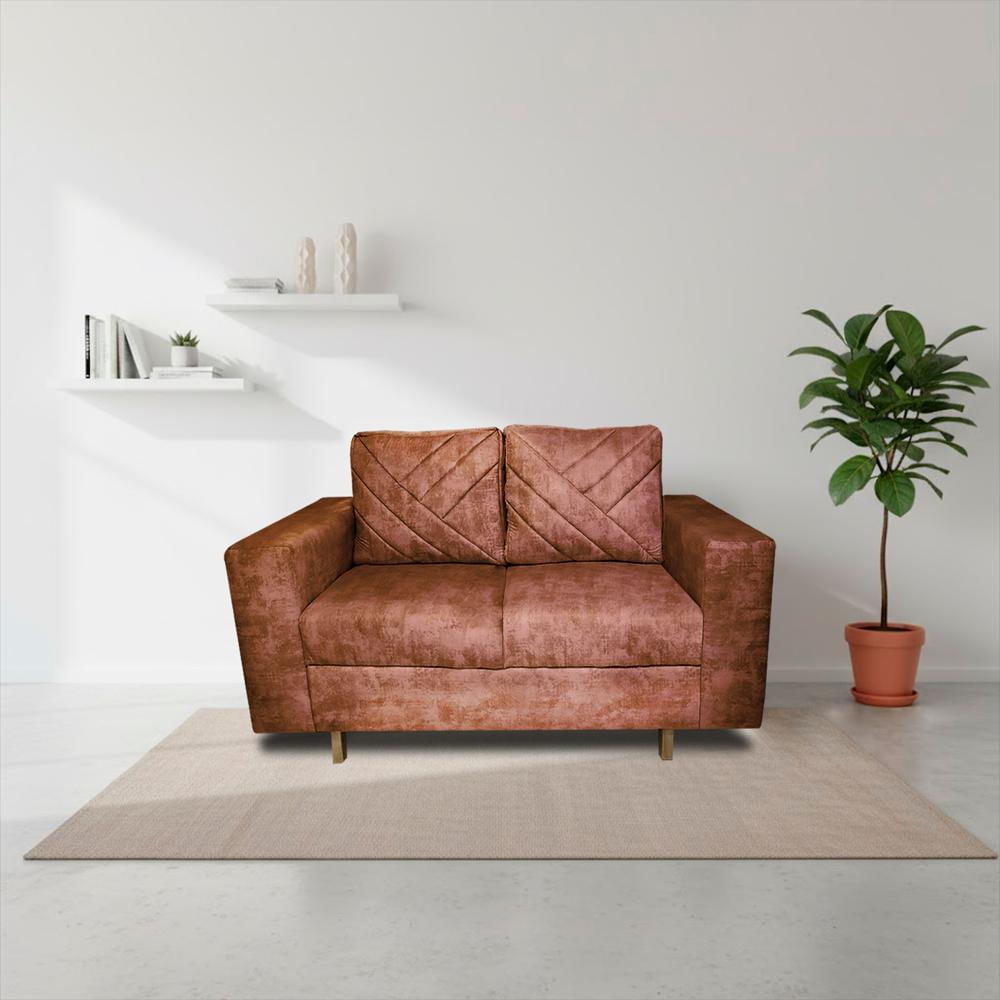 Sofa Amsterdam 2Ptos En Tela Amiglable Con Mascotas 150X72x75 Cm Camel img #5