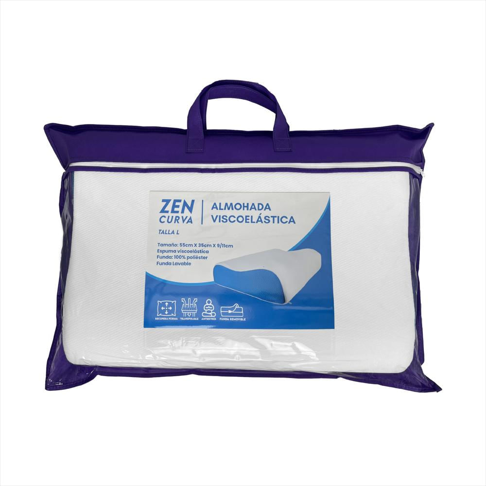 Almohada Viscoelastica Ortopedica Xl Antiestres Zen Curva img #3