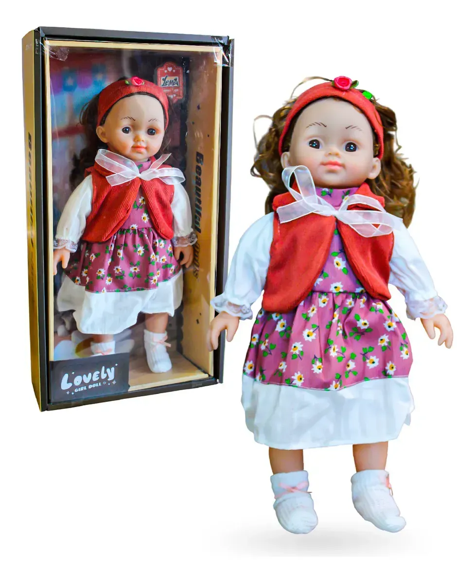Muñeca Lovely Baby Doll 40 Cm Realista Premium Y Con Ropa Accesorios