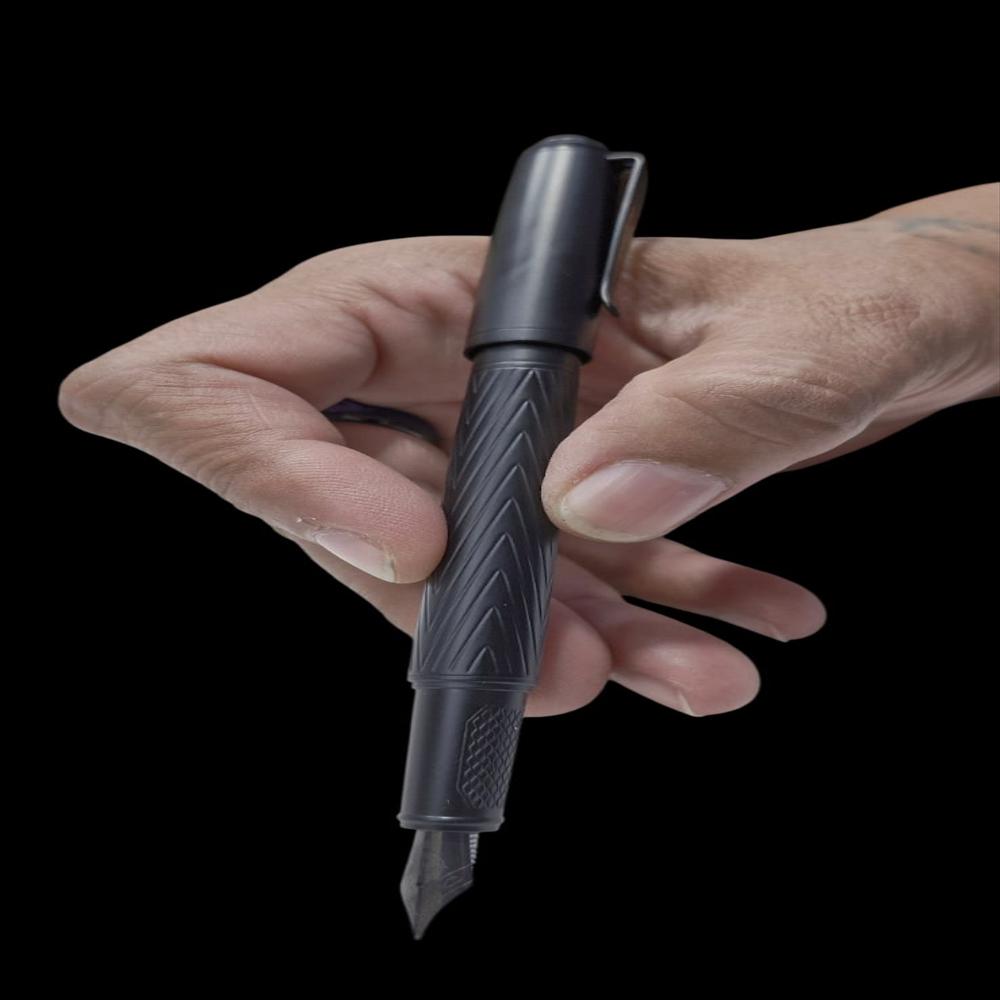 Pluma Estilofráfica Ejecutiva Negra Escritura Elegante img #5