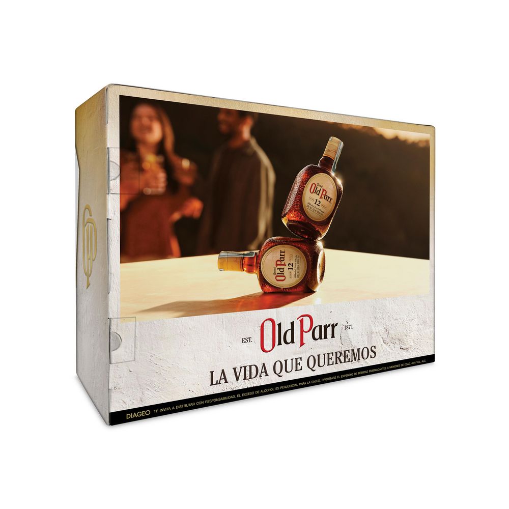 Whisky OLD PARR blended 1und 500ml + 1 und 750ml 12 años (1250  ml) img #3