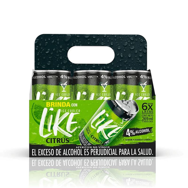 Aperitivo LIKE ICE COOLER lata citrus limón (1614  ml) img #1
