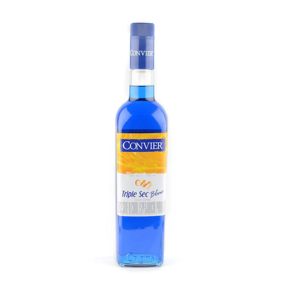 Licor CONVIER crema triple sec blue (750  ml)