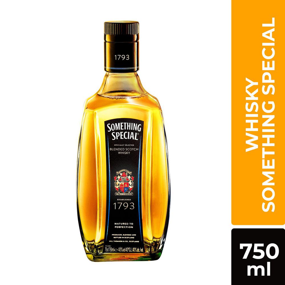 Whisky SOMETHING especial blended Scotch   (750  ml)