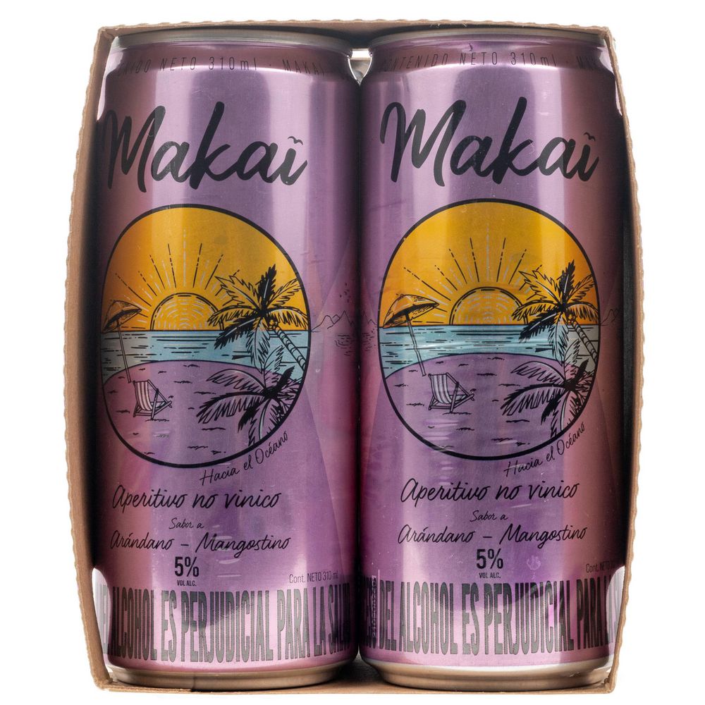 Aperitivo MAKAI HACIA EL OCÉANO mangostino y arándanos (4  UNIDAD)