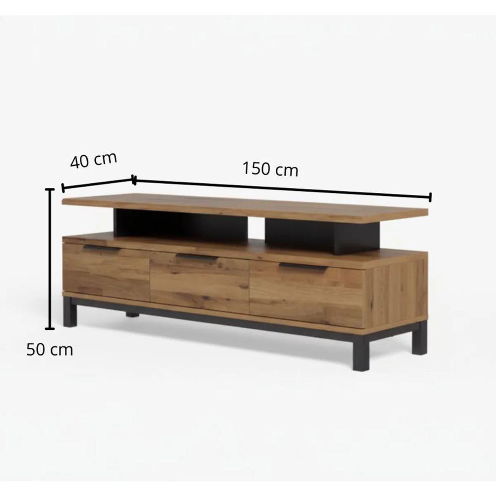 Mesa De Tv Sharifa 180Cm X 40Cm Roble img #2