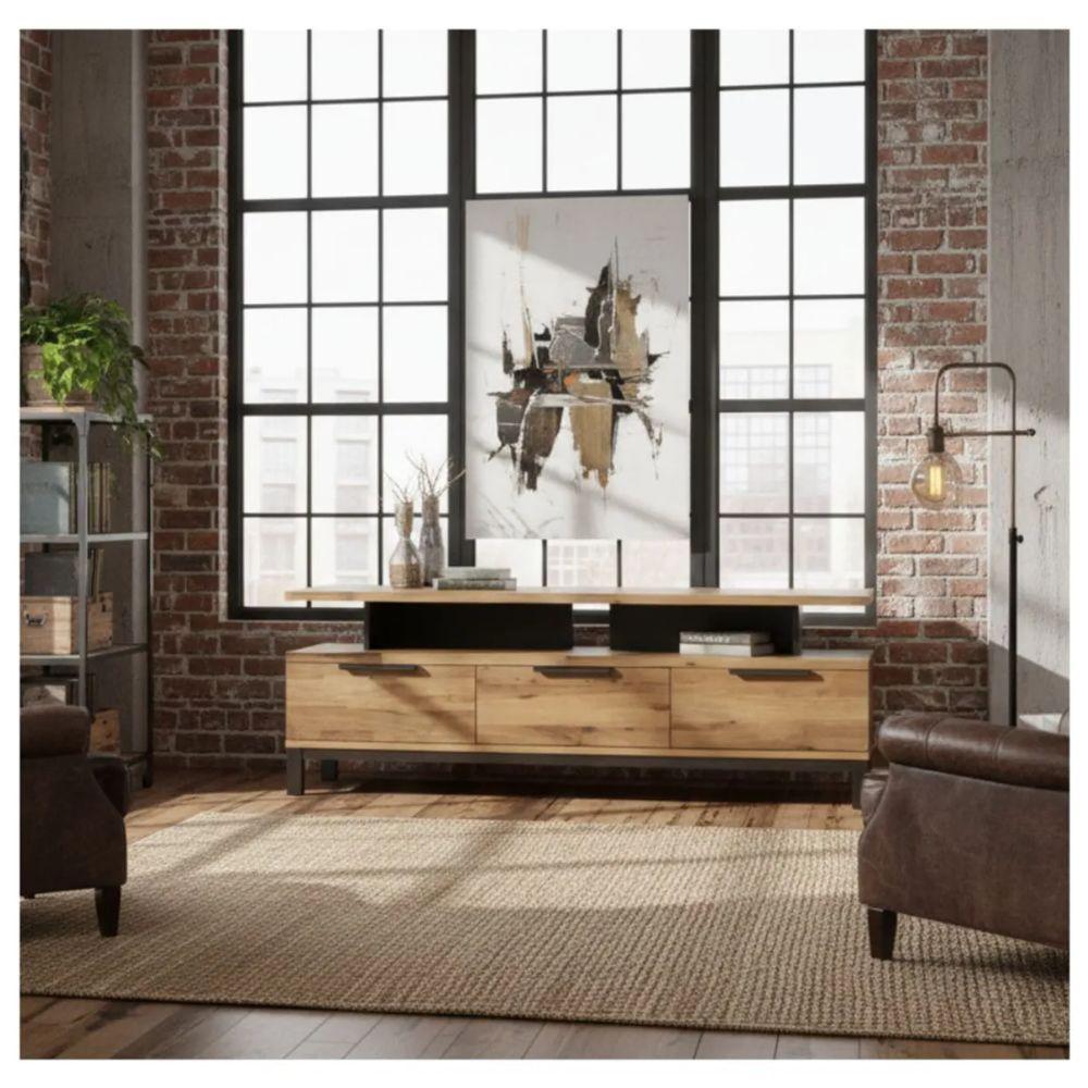 Mesa De Tv Sharifa 180Cm X 40Cm Roble img #3