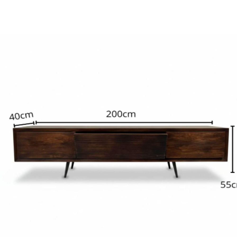 Consola Tv Arco En Roble 200Cm X 40Cm img #5