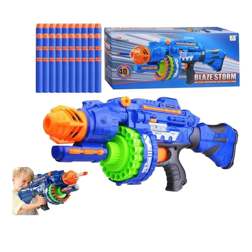 Juguete Blaze Storm Automática 40 Dardos Juguete Niño img #1