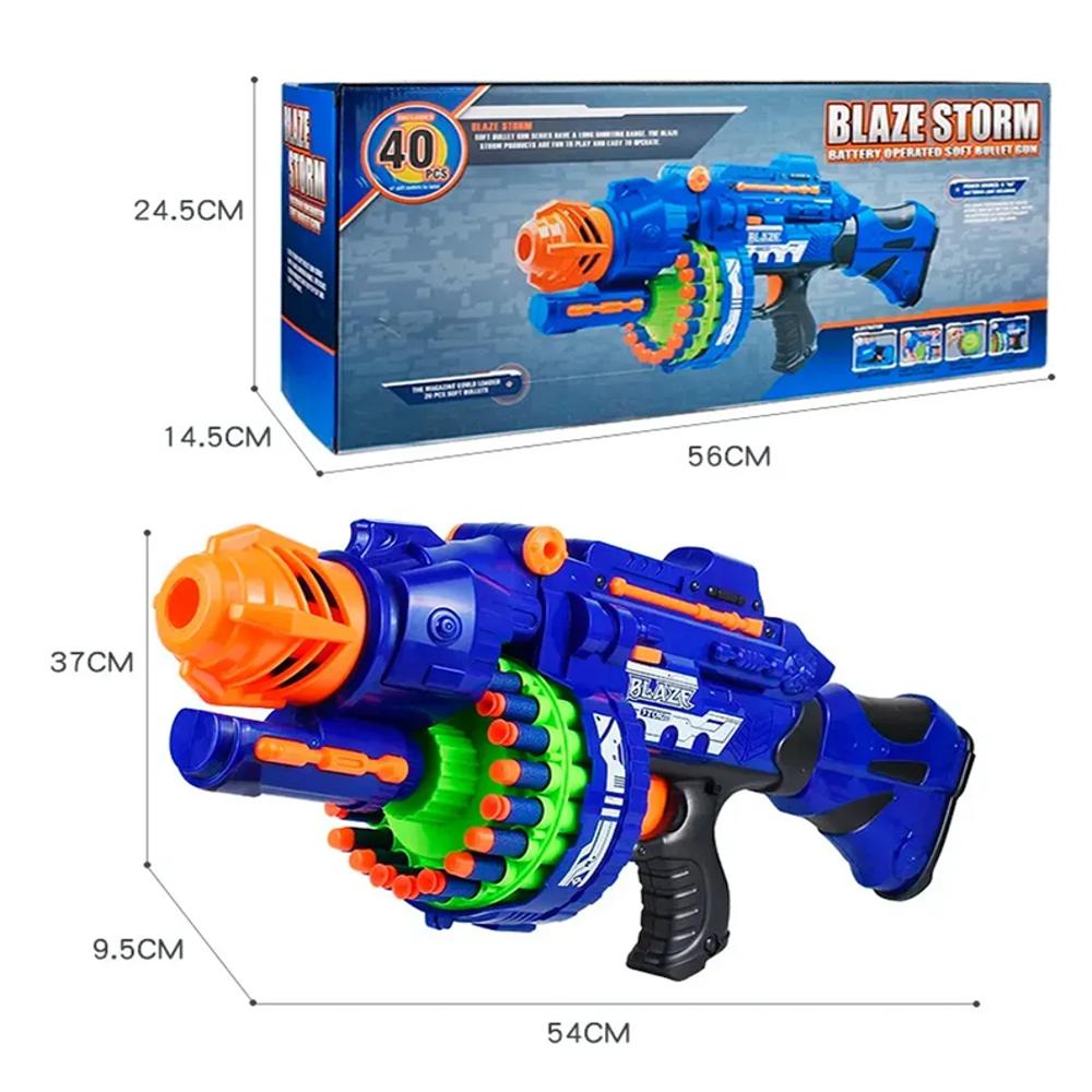 Juguete Blaze Storm Automática 40 Dardos Juguete Niño img #2