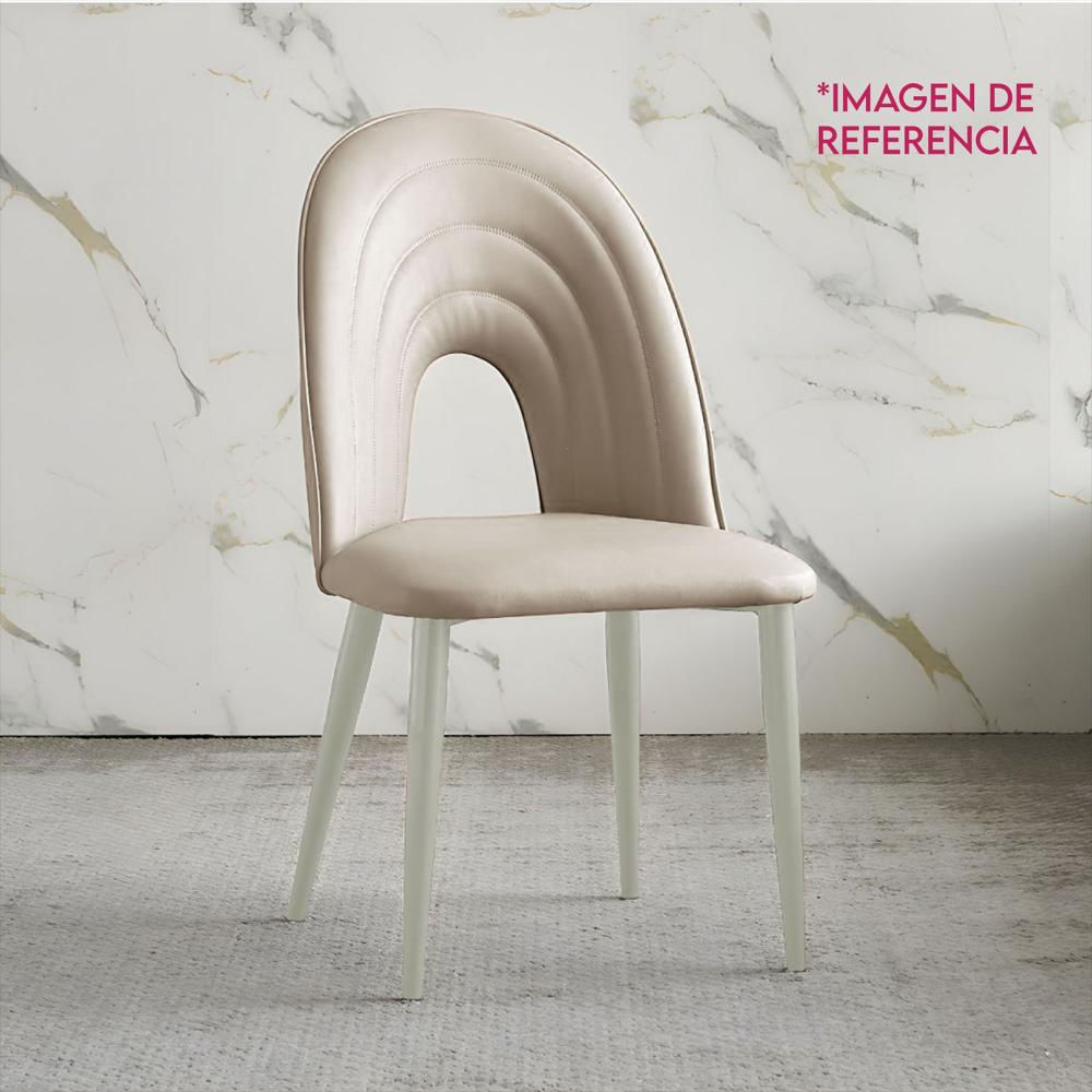 Set X2 Silla Decorativa Mueble Sala Comedor Dormitorio Refaurora Beige Aurora X2 img #2