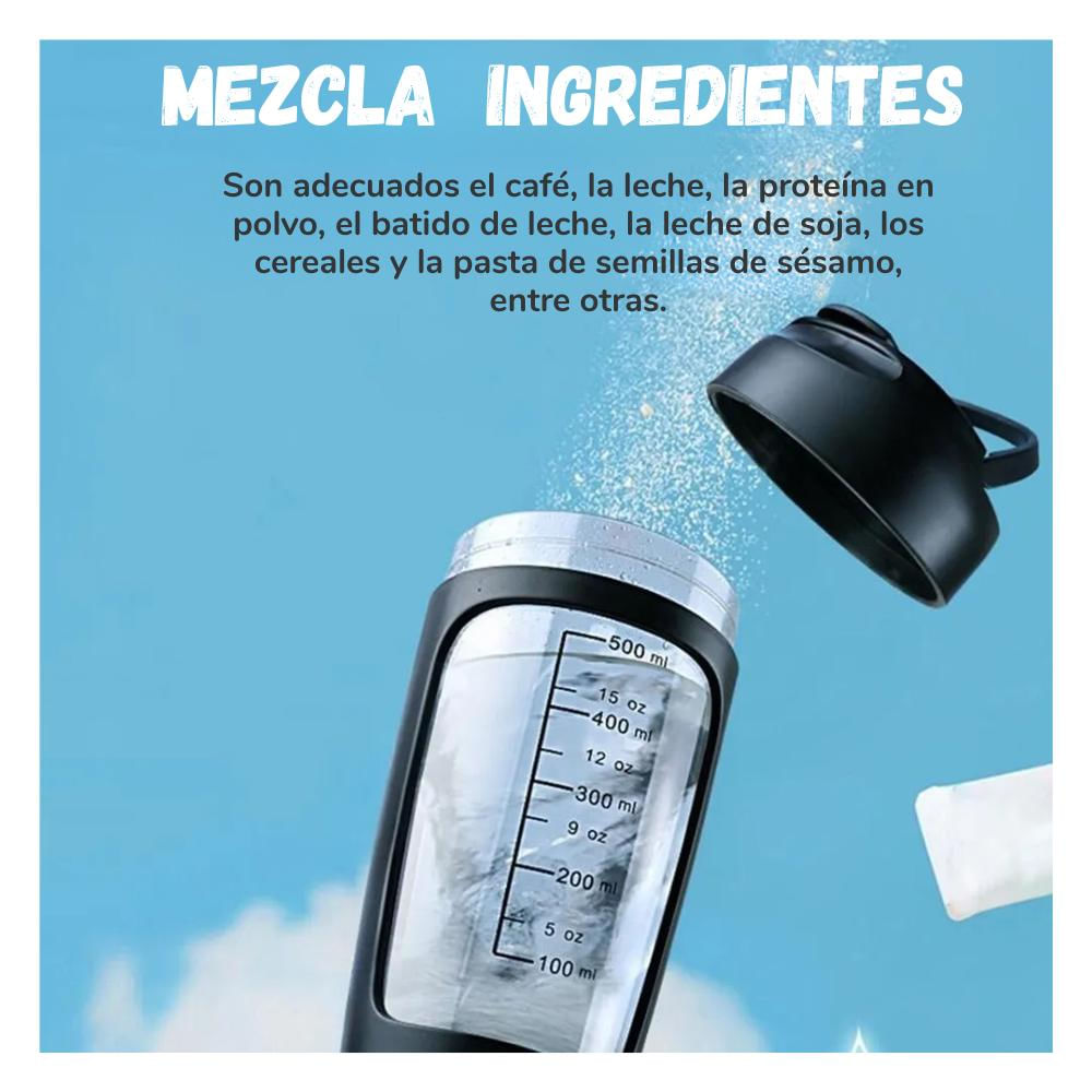 Mezclador Eléctrico De Proteínas Botella Batidor Recargable 500Ml img #3