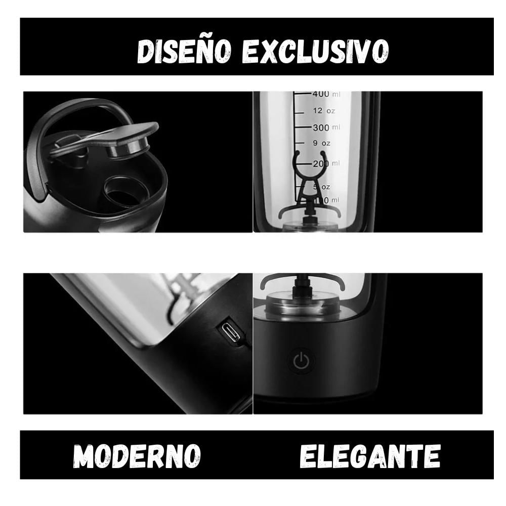 Mezclador Eléctrico De Proteínas Botella Batidor Recargable 500Ml img #4