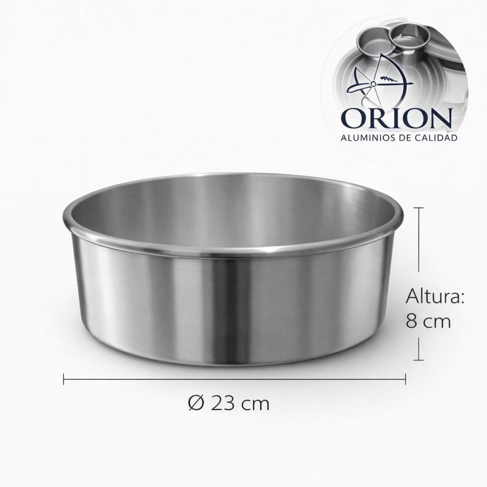 Molde Recto Redondo De Aluminio 23 Cm img #1