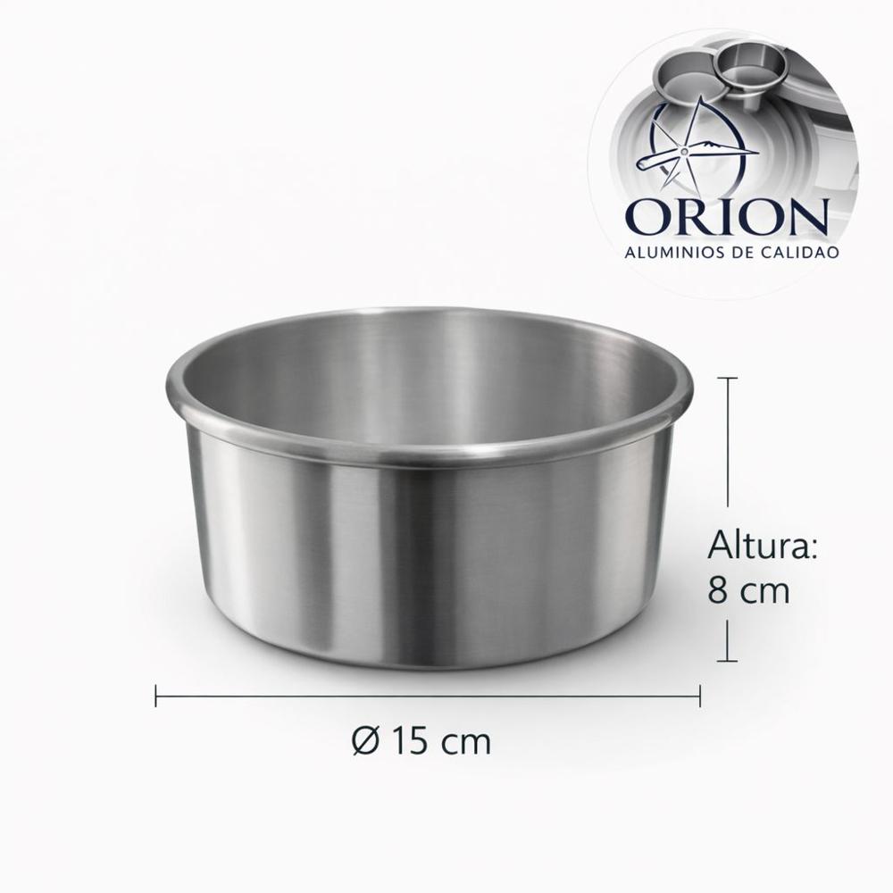 Molde Recto Redondo De Aluminio 15 Cm img #1