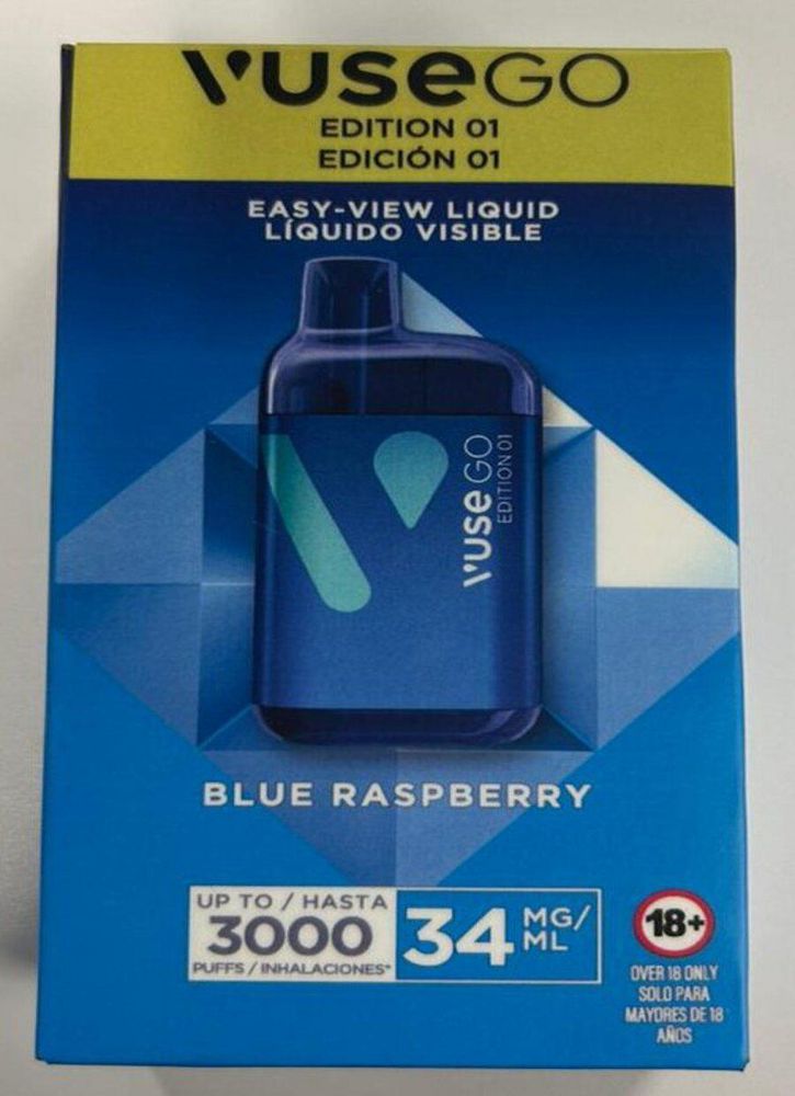Vaporizador VUSE BLUE RASPBERRY GO 3000 PUFFS (1 und) img #2