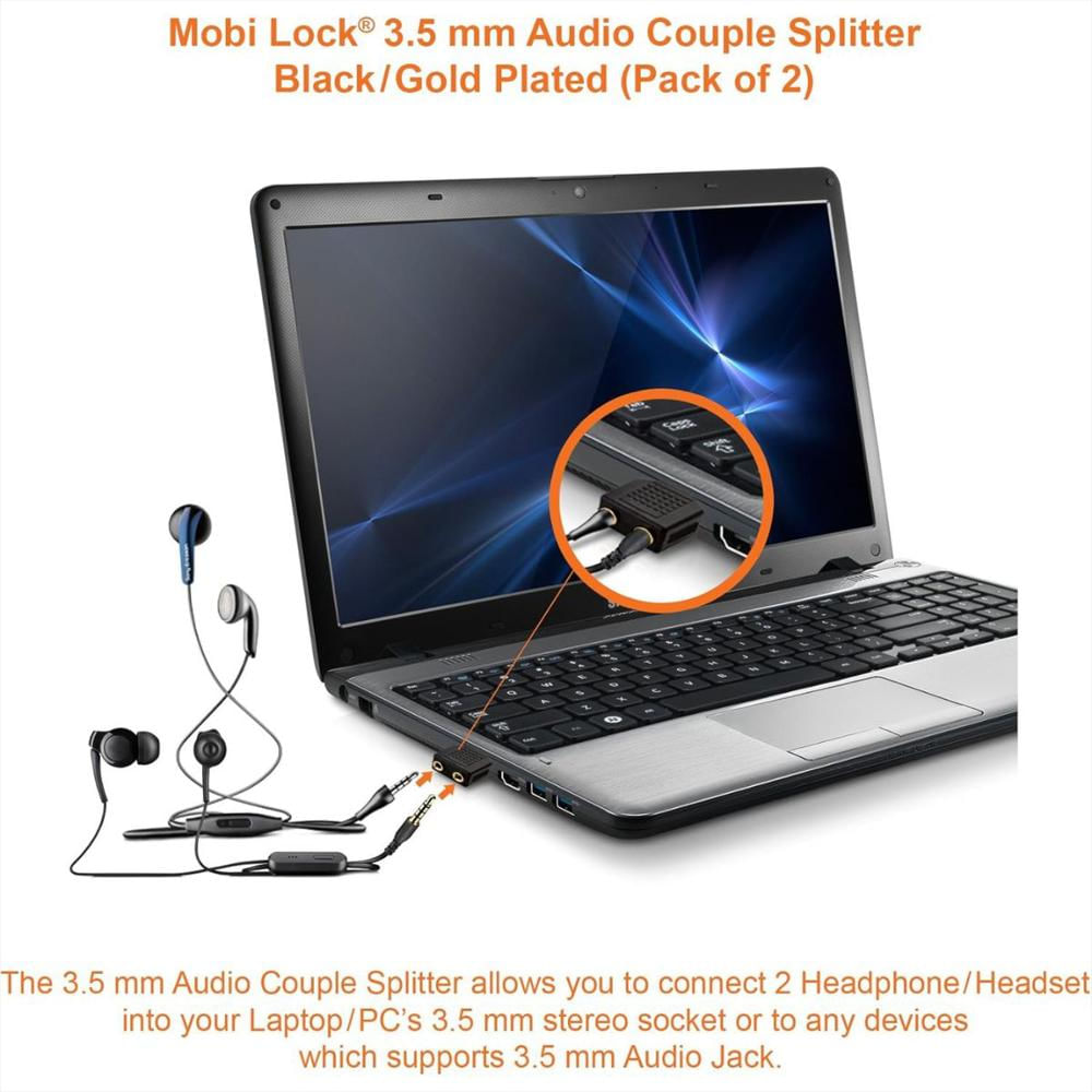 Divisor Splitter Audio Jack 3.5Mm Conecta 2 Auriculares A La Vez img #5