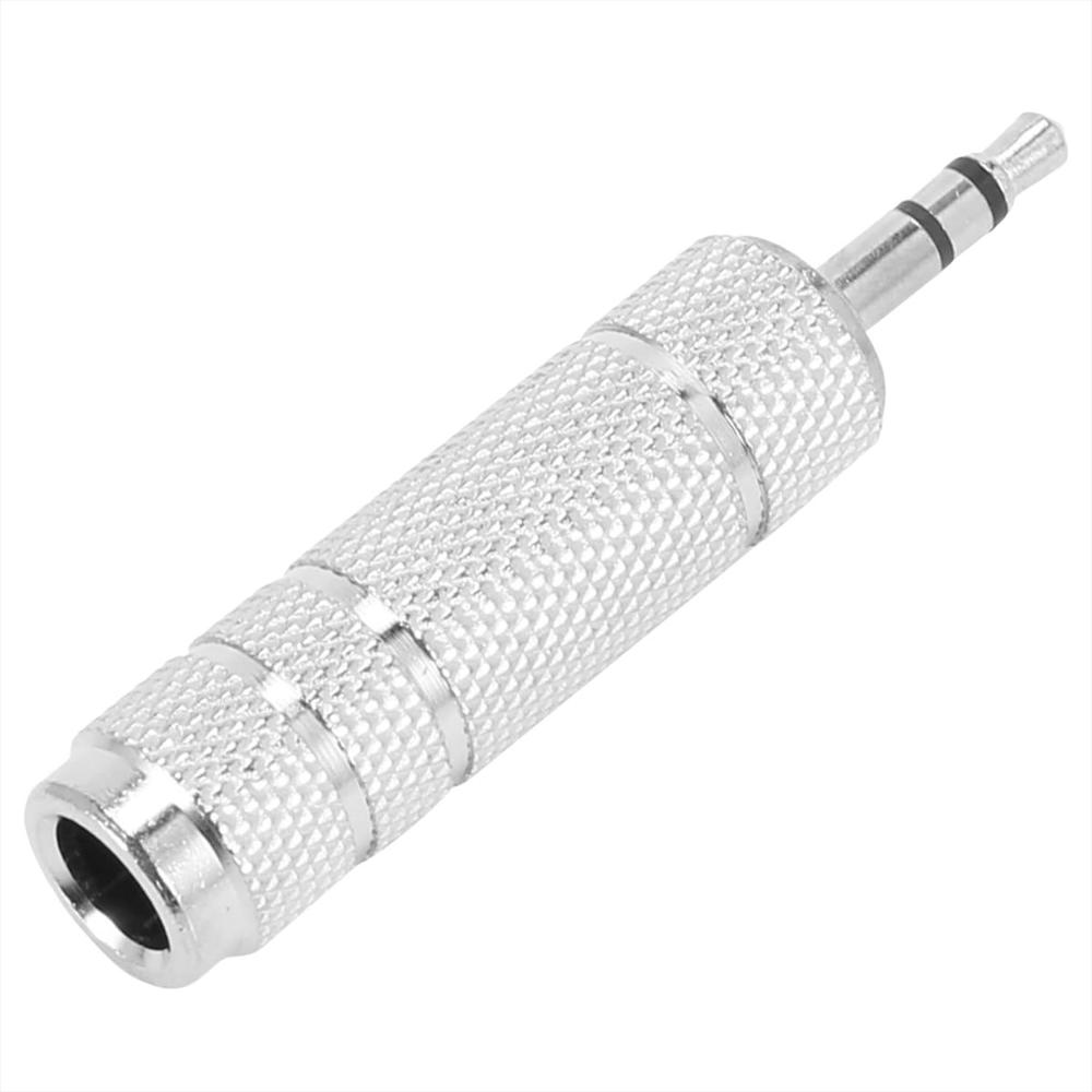 Adaptador De Audio 6.3 Hembra A 3.5 Macho Estéreo Metálico img #1